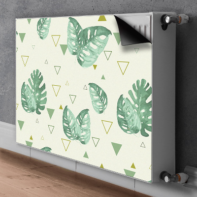 Magnetische mat voor de radiator Monstera en driehoeken