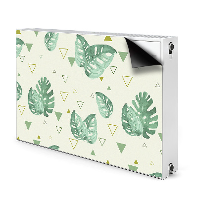 Magnetische mat voor de radiator Monstera en driehoeken