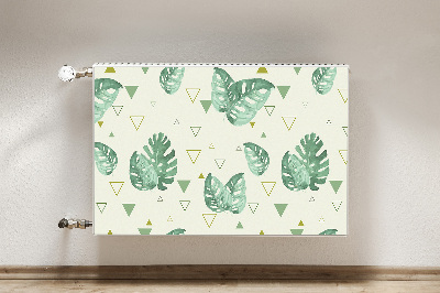 Magnetische mat voor de radiator Monstera en driehoeken