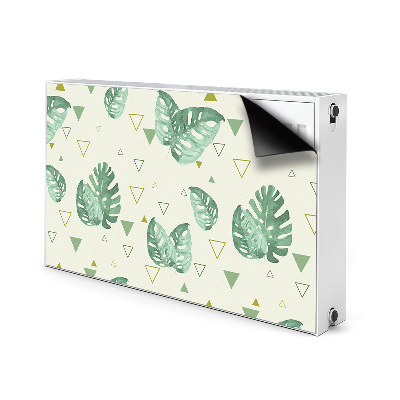 Magnetische mat voor de radiator Monstera en driehoeken