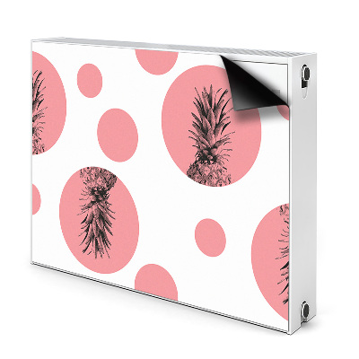 Magnetische radiatormat Roze ananas