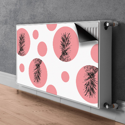 Magnetische radiatormat Roze ananas