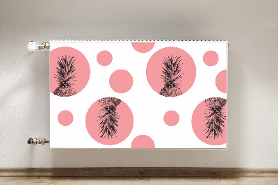 Magnetische radiatormat Roze ananas