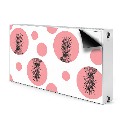 Magnetische radiatormat Roze ananas