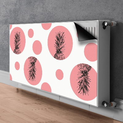 Magnetische radiatormat Roze ananas