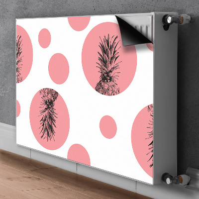 Magnetische radiatormat Roze ananas