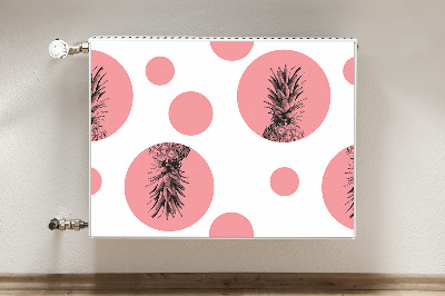 Magnetische radiatormat Roze ananas