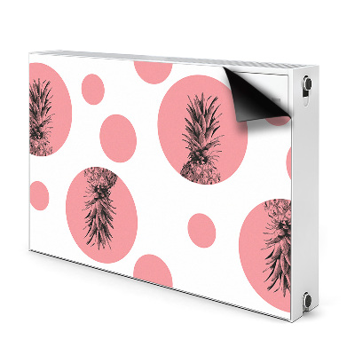 Magnetische radiatormat Roze ananas