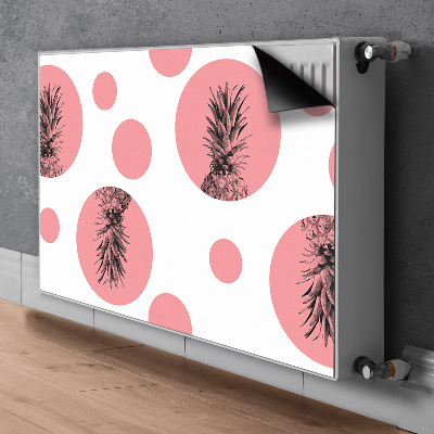 Magnetische radiatormat Roze ananas