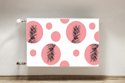 Magnetische radiatormat Roze ananas