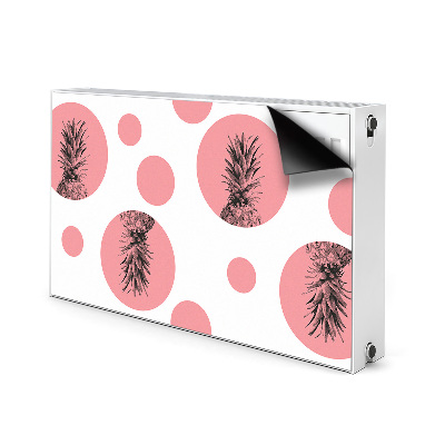 Magnetische radiatormat Roze ananas