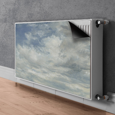 Magnetische mat voor de radiator Blauwe wolken