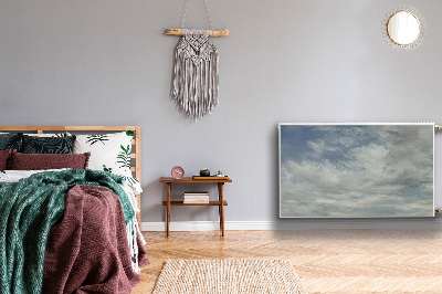 Magnetische mat voor de radiator Blauwe wolken