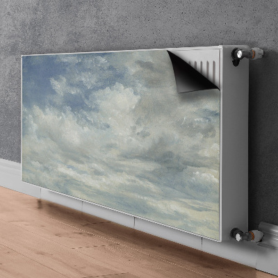 Magnetische mat voor de radiator Blauwe wolken