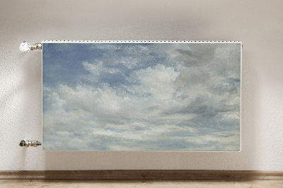 Magnetische mat voor de radiator Blauwe wolken