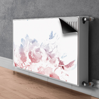 Magnetische mat voor de radiator Pastel roses