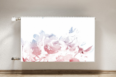 Magnetische mat voor de radiator Pastel roses