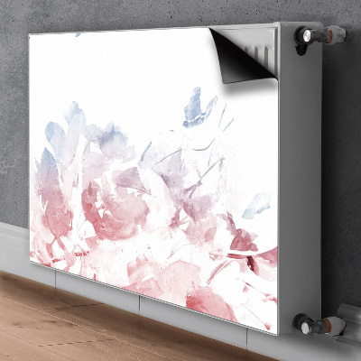 Magnetische mat voor de radiator Pastel roses