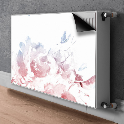 Magnetische mat voor de radiator Pastel roses