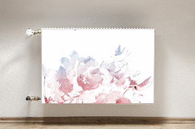 Magnetische mat voor de radiator Pastel roses