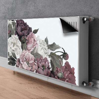 Magnetische mat voor de radiator Pioenrozen