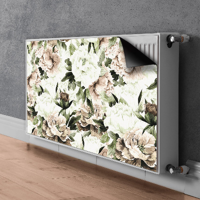 Magnetische bedrukte mat Bloeiende pioenen
