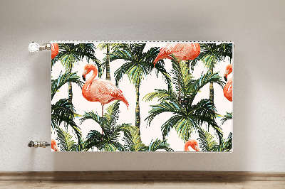 Decoratieve radiatormat Flamingos