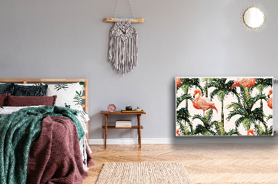 Decoratieve radiatormat Flamingos