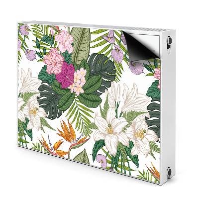 Decoratieve radiatormat Exotische bloemen