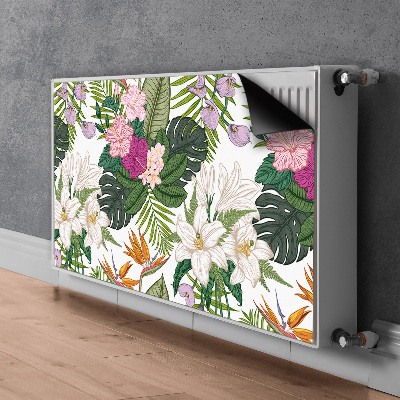 Decoratieve radiatormat Exotische bloemen