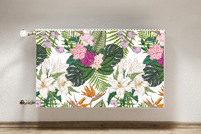 Decoratieve radiatormat Exotische bloemen