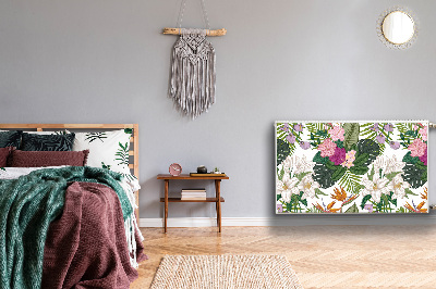 Decoratieve radiatormat Exotische bloemen