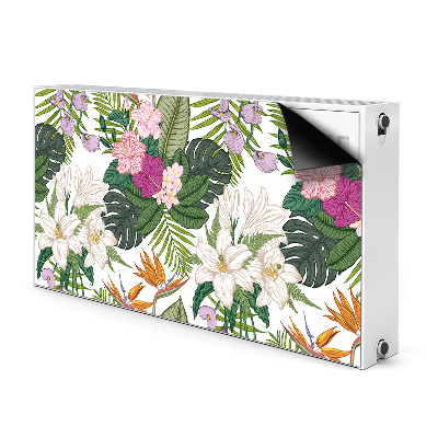 Decoratieve radiatormat Exotische bloemen