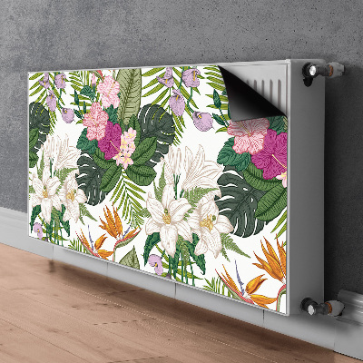 Decoratieve radiatormat Exotische bloemen