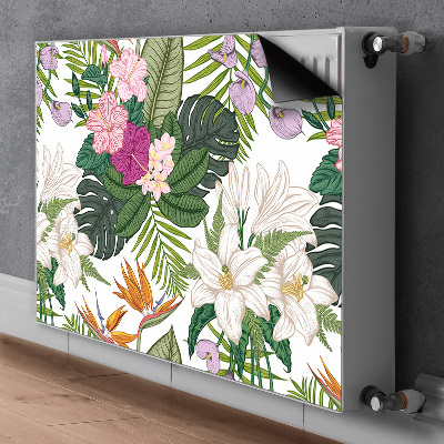 Decoratieve radiatormat Exotische bloemen