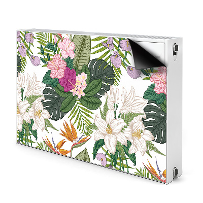 Decoratieve radiatormat Exotische bloemen