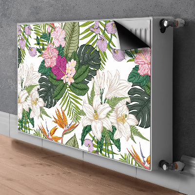 Decoratieve radiatormat Exotische bloemen