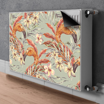 Magnetische mat voor de radiator Afbeelding van flamingo's