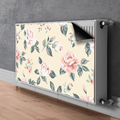 Magnetische radiatormat Vintage rozen