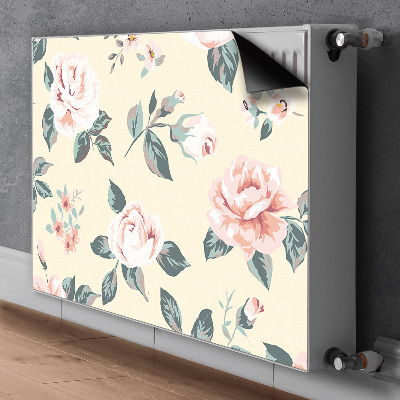 Magnetische radiatormat Vintage rozen