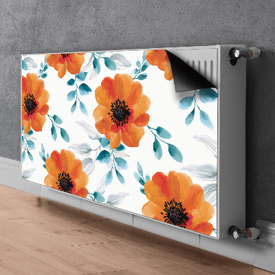 Magnetische mat voor de radiator Sinaasappelbloem