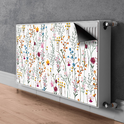 Magnetische mat voor de radiator Veldbloemen