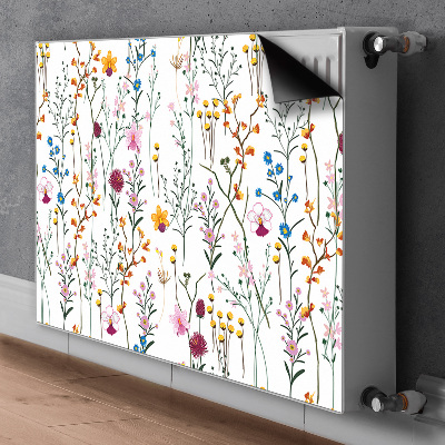 Magnetische mat voor de radiator Veldbloemen