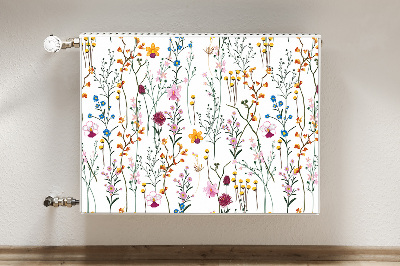 Magnetische mat voor de radiator Veldbloemen