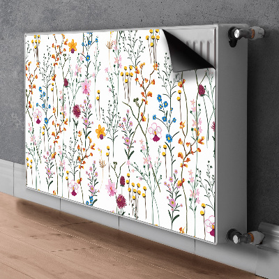 Magnetische mat voor de radiator Veldbloemen