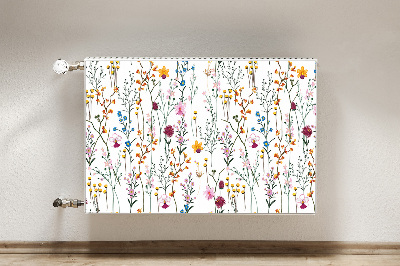 Magnetische mat voor de radiator Veldbloemen