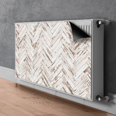 Decoratieve radiatormat Houten vloer