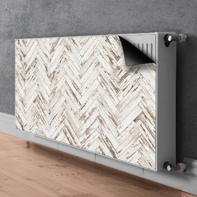 Decoratieve radiatormat Houten vloer