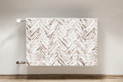 Decoratieve radiatormat Houten vloer