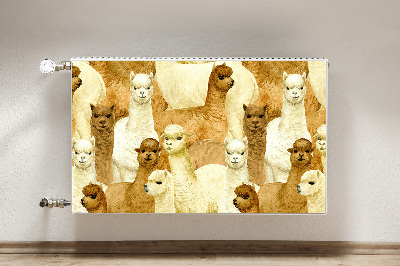 Decoratieve radiatormat Alpaca